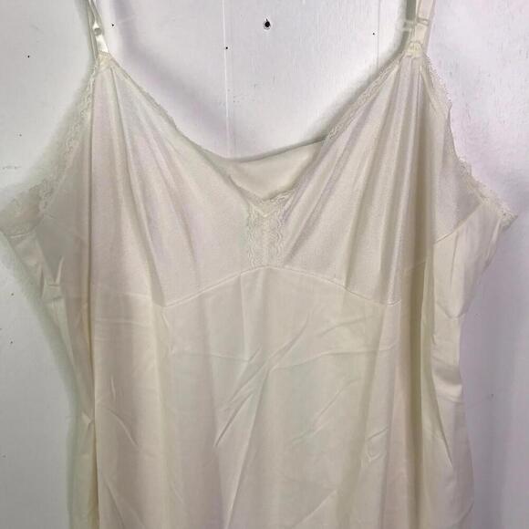 Vintage Slip Dress Womens 18 Babydoll Y2K Angel Lace Trim Lightweight Silky - Picture 3 of 7
